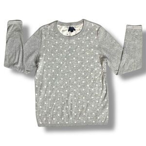Tommy Hilfiger Sweater Women’s Medium Size M Gray Cotton‎ Crewneck Pullover